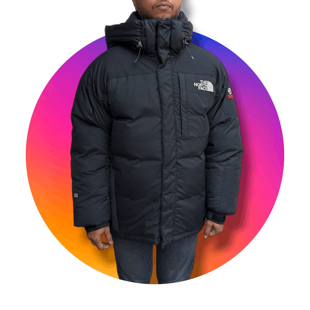 image of The North Face 800 Himalayan Heavyweight Puffer Jacket in Black, Men's (Size Medium)