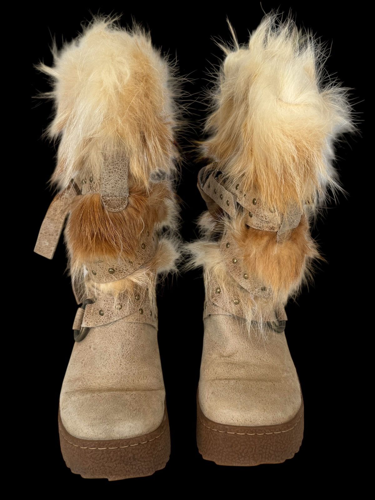Other Vintage avant garde fur boots like rick owens dolls kill Size US 6.5 / IT 36.5 - 4 Thumbnail