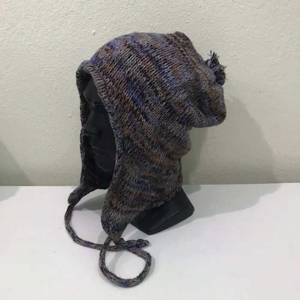 Japanese Brand × Kapital × Vintage Japanese Brand Knit Earflap Beanie Hat Size ONE SIZE - 3 Thumbnail