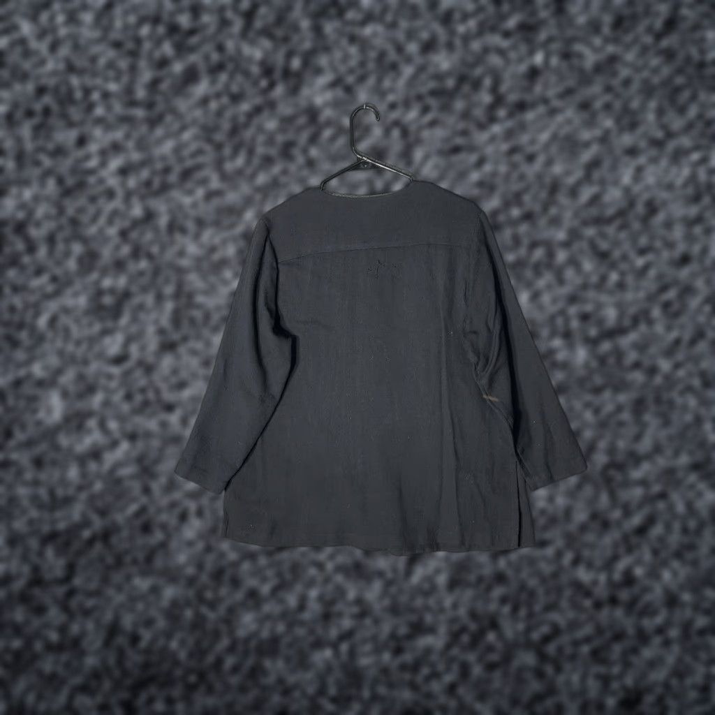 Eileen Fisher Eileen Fisher Cardigan Womens S Black Button Ribbed Wool Blend Minimalist Size S / US 4 / IT 40 - 1 Thumbnail