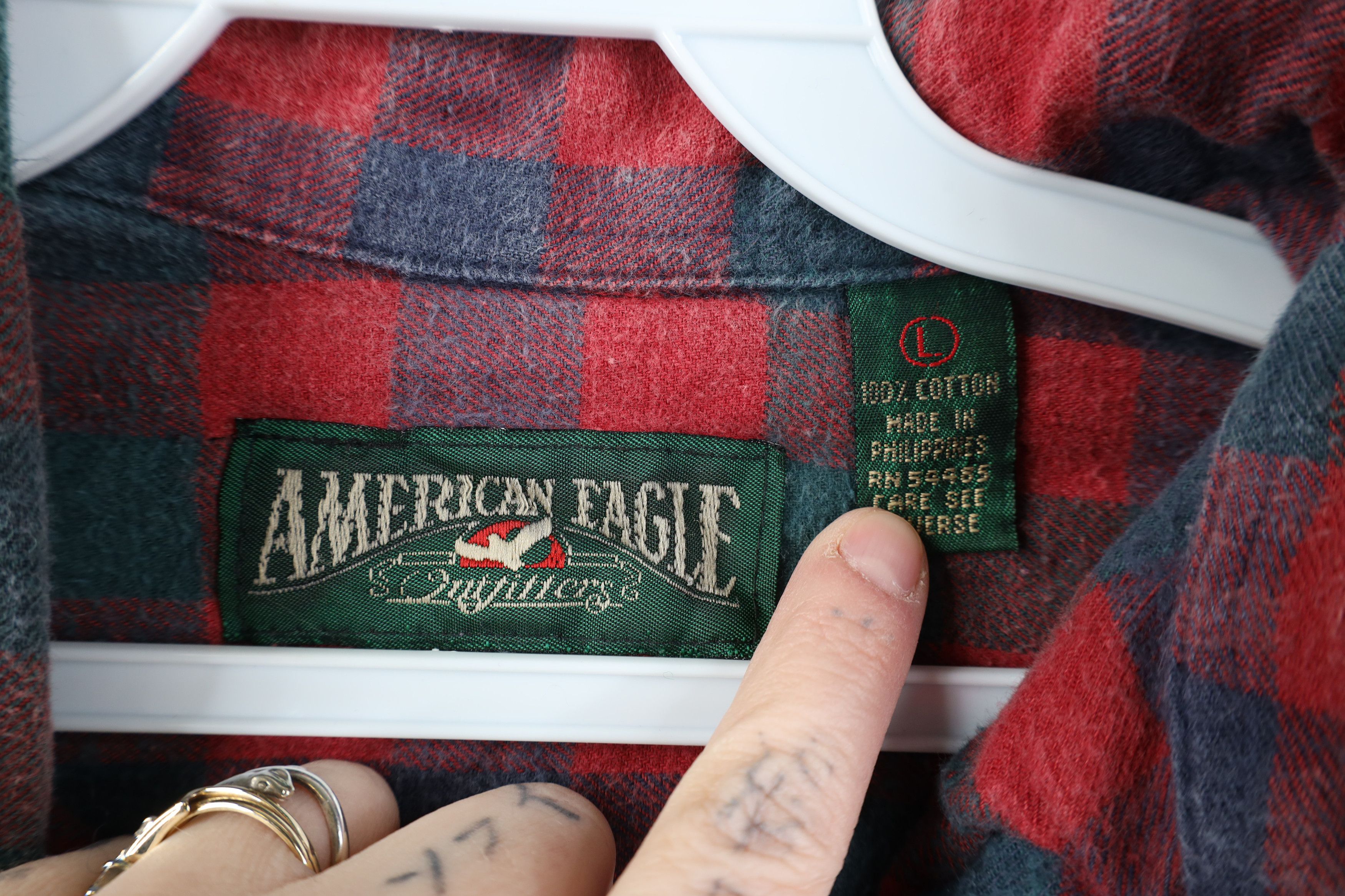 American Eagle Outfitters Vintage 90s American Eagle Outfitters Button Down Shirt Size US L / EU 52-54 / 3 - 8 Thumbnail