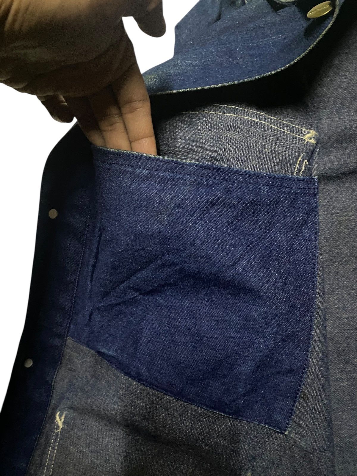 Carhartt 70s Carhartt Style Denim Chore Jacket Workwear Made USA 40 Size US S / EU 44-46 / 1 - 9 Thumbnail