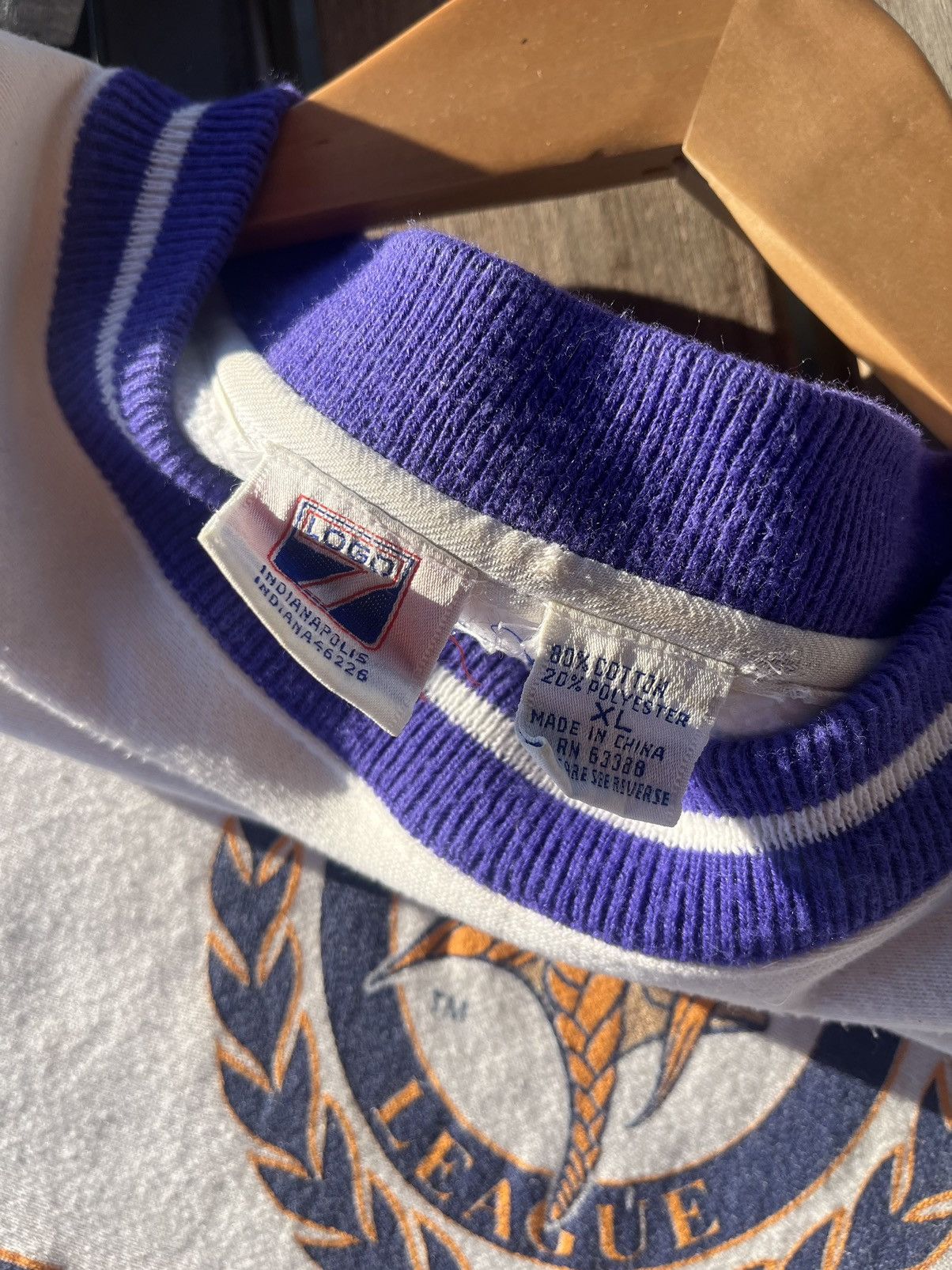 Logo 7 × NFL × Vintage Vintage Logo 7 Minnesota Vikings Crewneck Size US XL / EU 56 / 4 - 4 Thumbnail