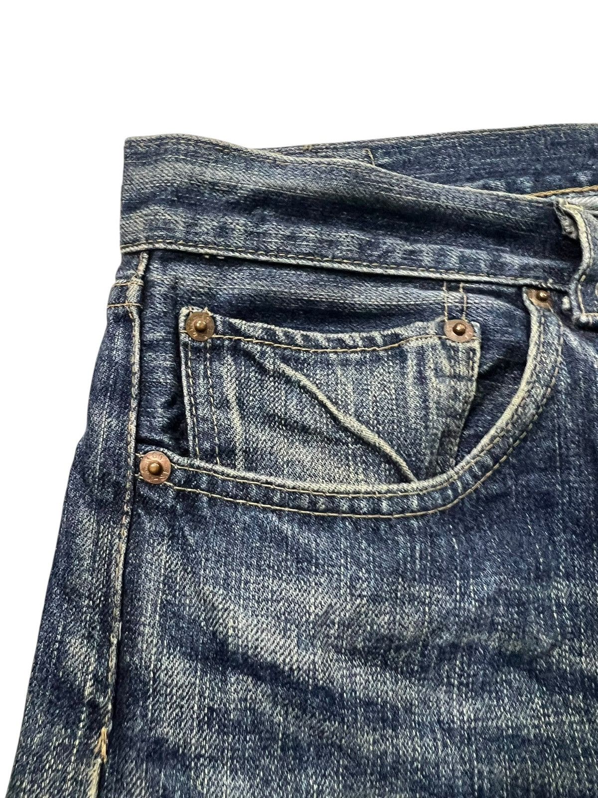 Levi's 💥Baggy💥Vintage Levi’s 510 Redlook Distressed Mud Wash Jean Size US 31 - 10 Thumbnail