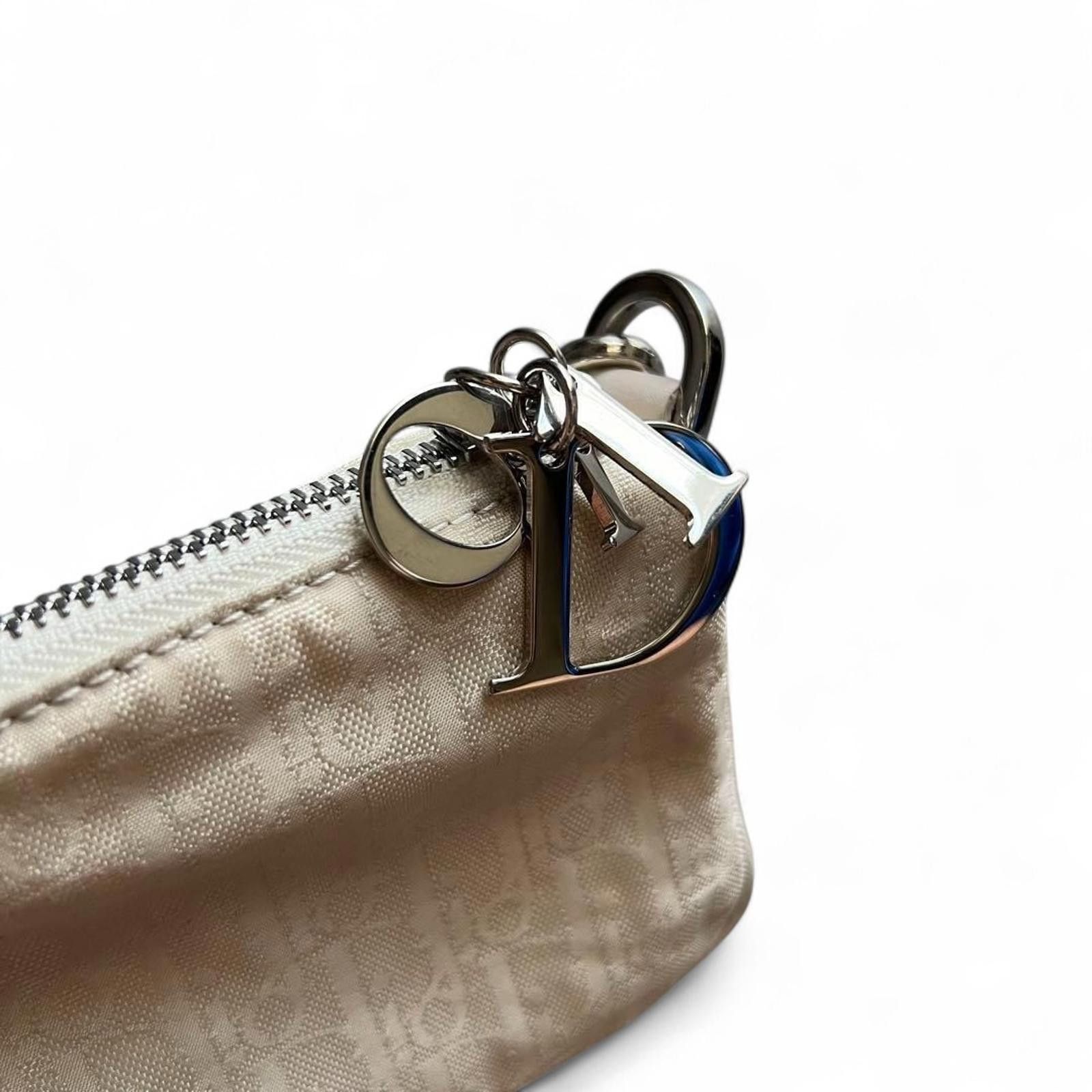 Christian Dior Monsieur Dior - White Monogram Shoulder Bag with Silver Hardware Size ONE SIZE - 4 Thumbnail