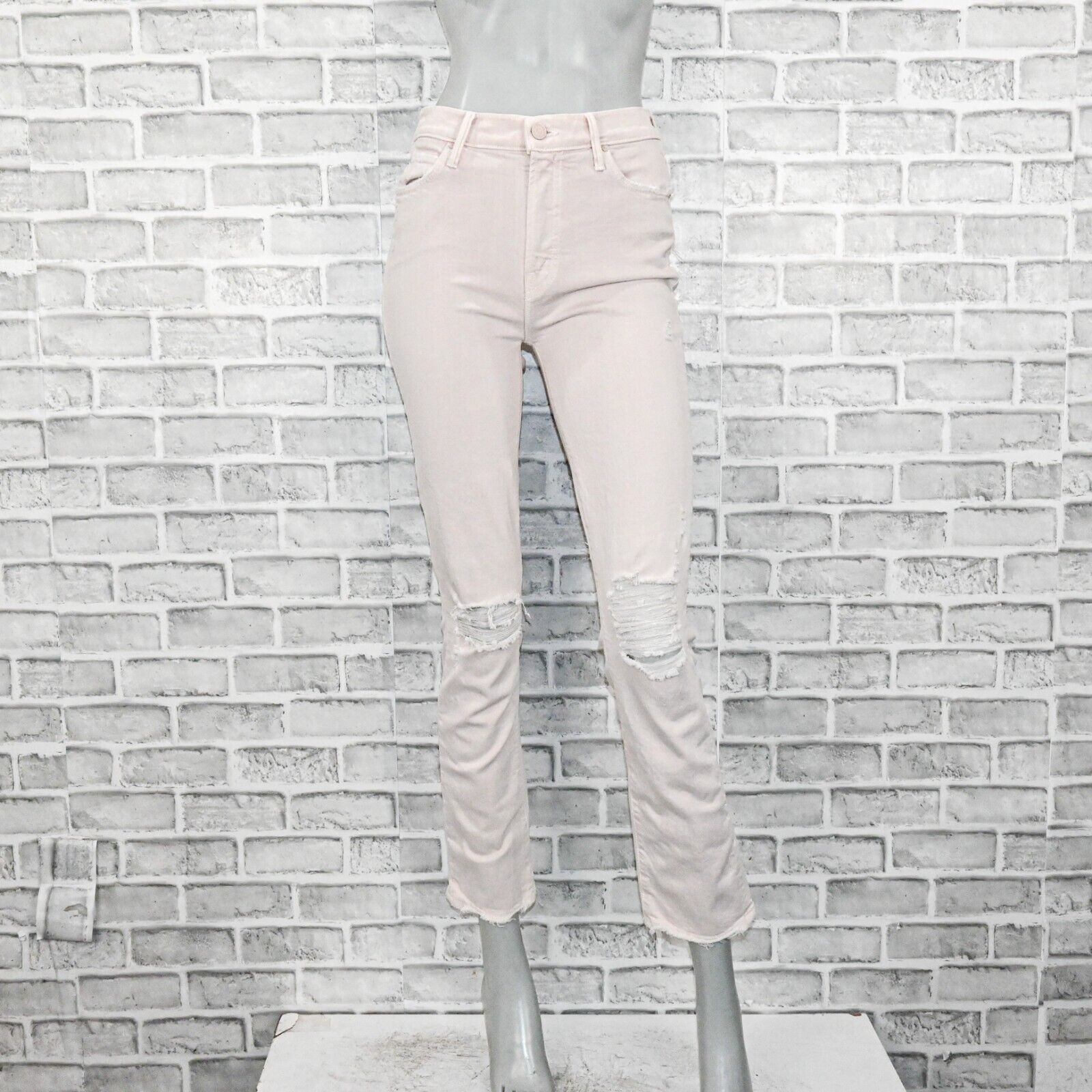 MOTHER MOTHER Superior Denim High Waisted Rascal Ankle Jeans Pink Size 25" / US 0 / IT 36 - 1 Thumbnail