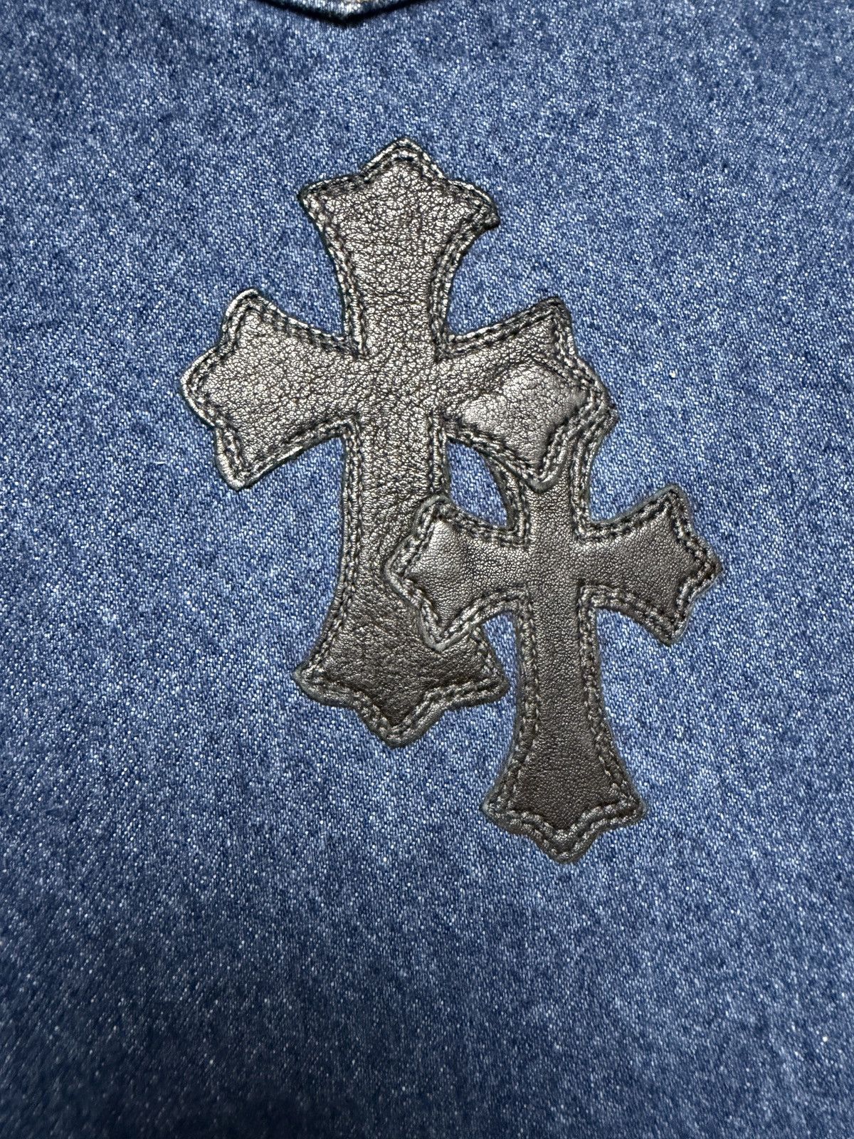 Chrome Hearts Chrome Hearts Levis 517 Cross Patch Dark Wash Jeans Size US 36 / EU 52 - 13 Thumbnail