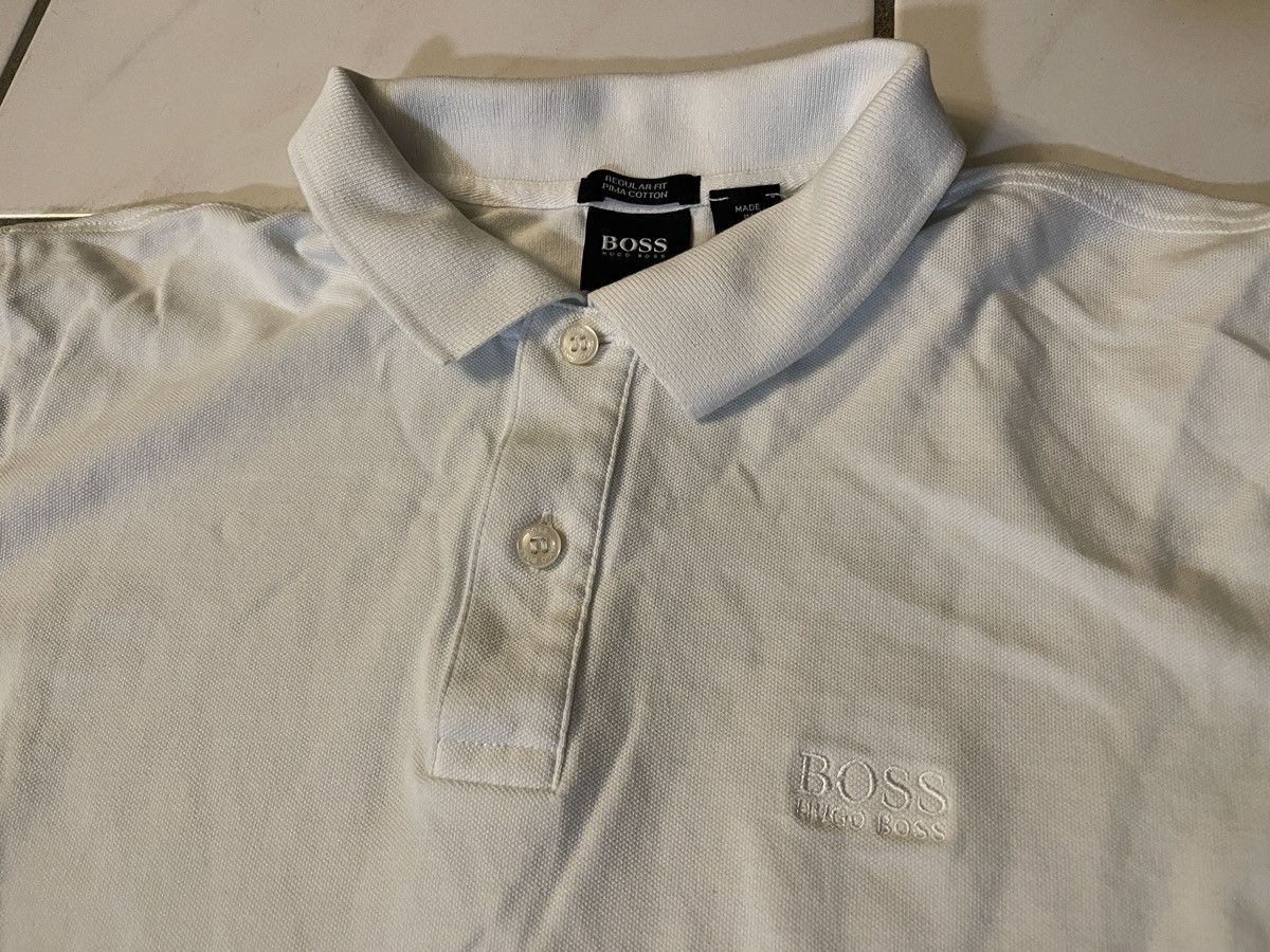Hugo Boss Hugo Boss Polo Shirt Size Small Collar White Regular Fit Size US S / EU 44-46 / 1 - 2 Thumbnail