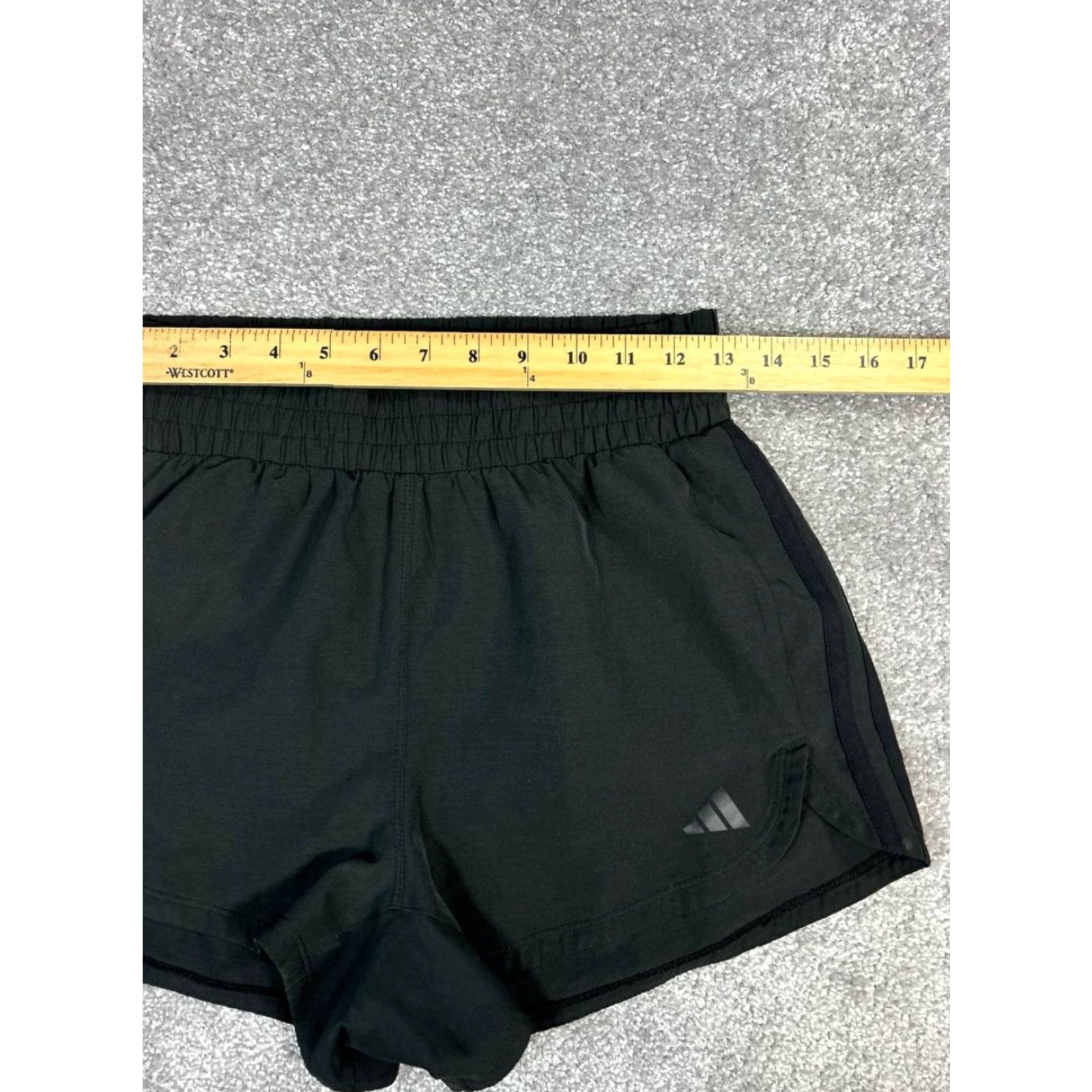 Adidas Adidas Club 3'' Shorts Womens Small Black Aeroready Logo 3 Stripes High Rise Size 28" / US 6 / IT 42 - 6 Thumbnail