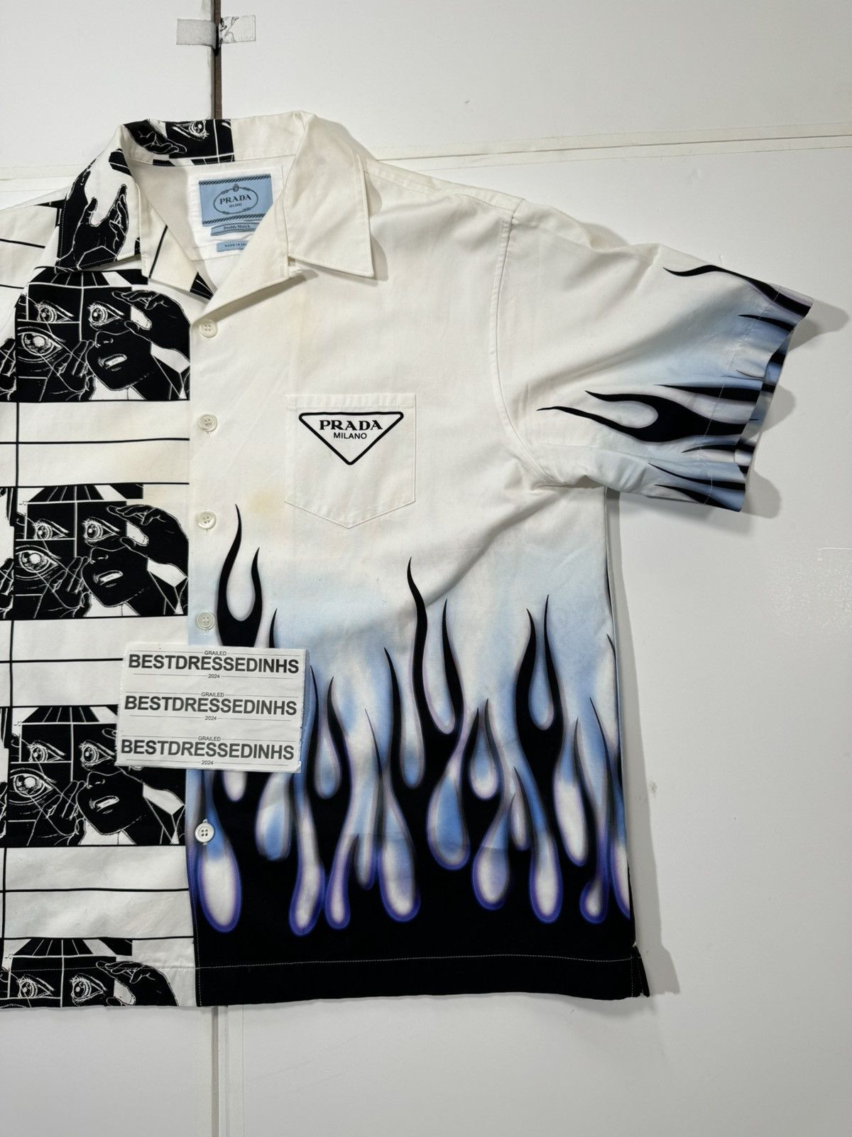 Prada Prada Double Match Heavy Cotton Shirt Size US XXL / EU 58 / 5 - 3 Thumbnail