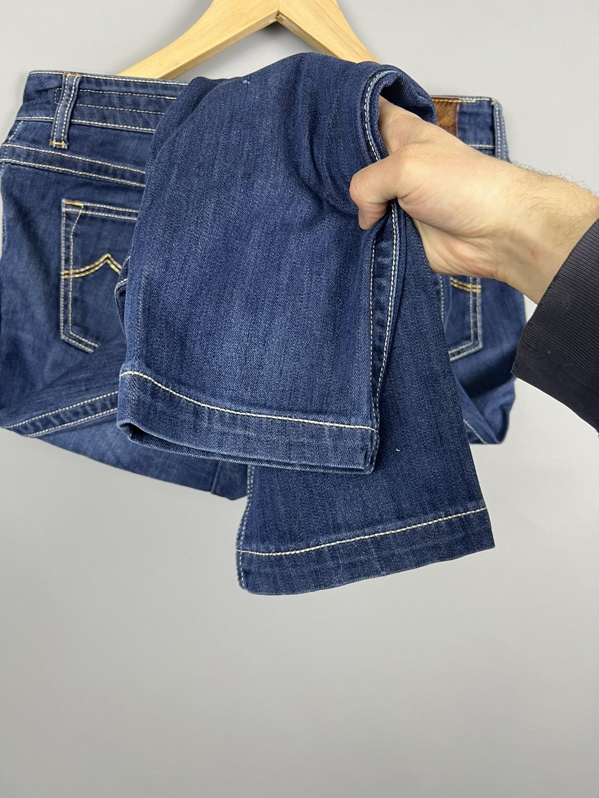 Jacob Cohen Jacob Cohen Jeans ”Girls Save The World” Blue Made in Italy Size 31" - 4 Thumbnail