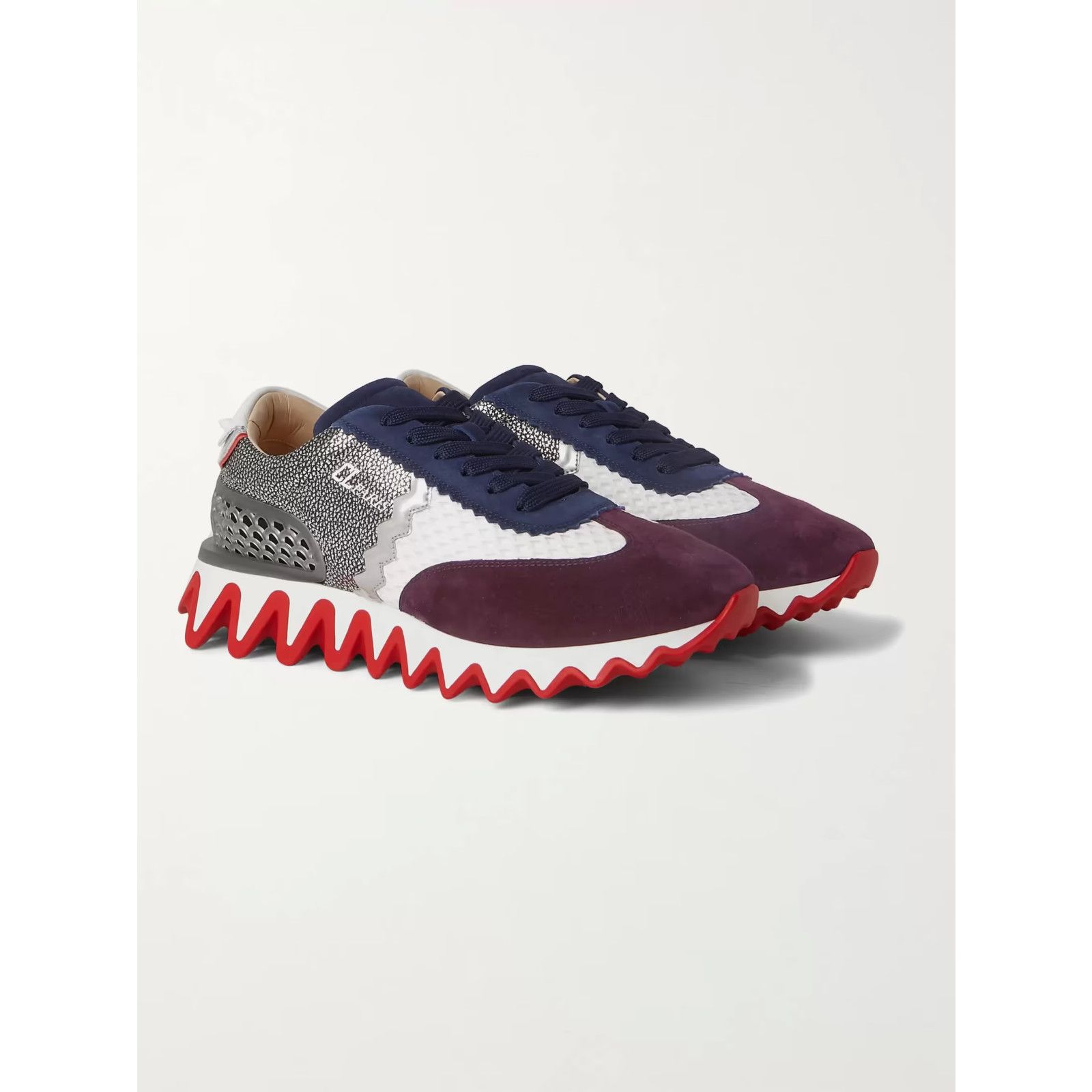 Christian Louboutin Christian Louboutin Loubishark Flat Suede Low Top Sneaker Size US 10 / EU 43 - 3 Thumbnail