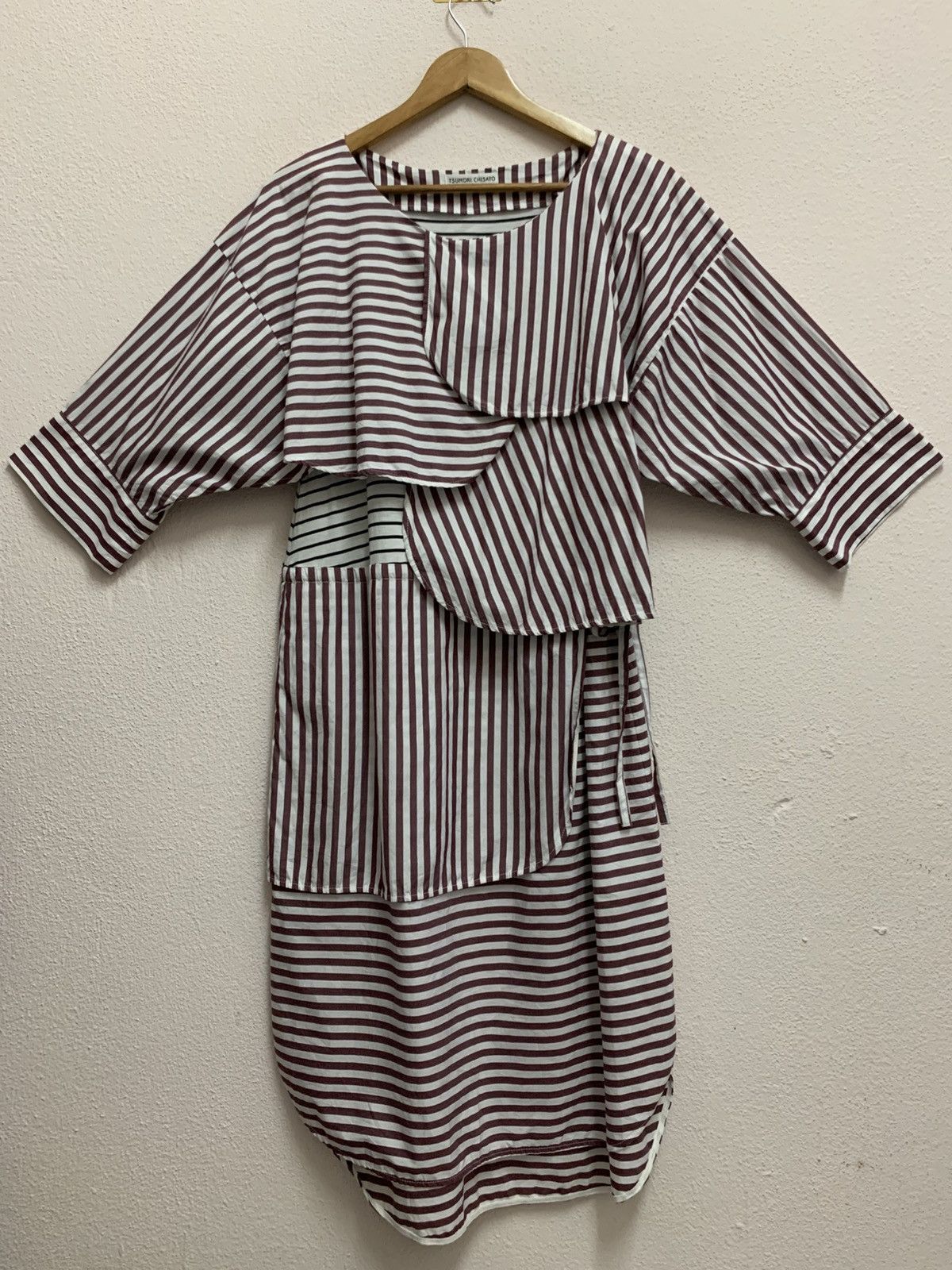 Issey Miyake TSUMORI CHISATO By Issey Miyake Sample Stripe Maxi Dress Size S / US 4 / IT 40 - 10 Thumbnail