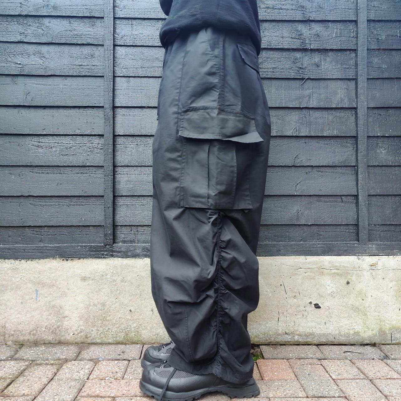 Other Japanese Black Cargo Balloon Pants Size US 32 / EU 48 - 3 Thumbnail