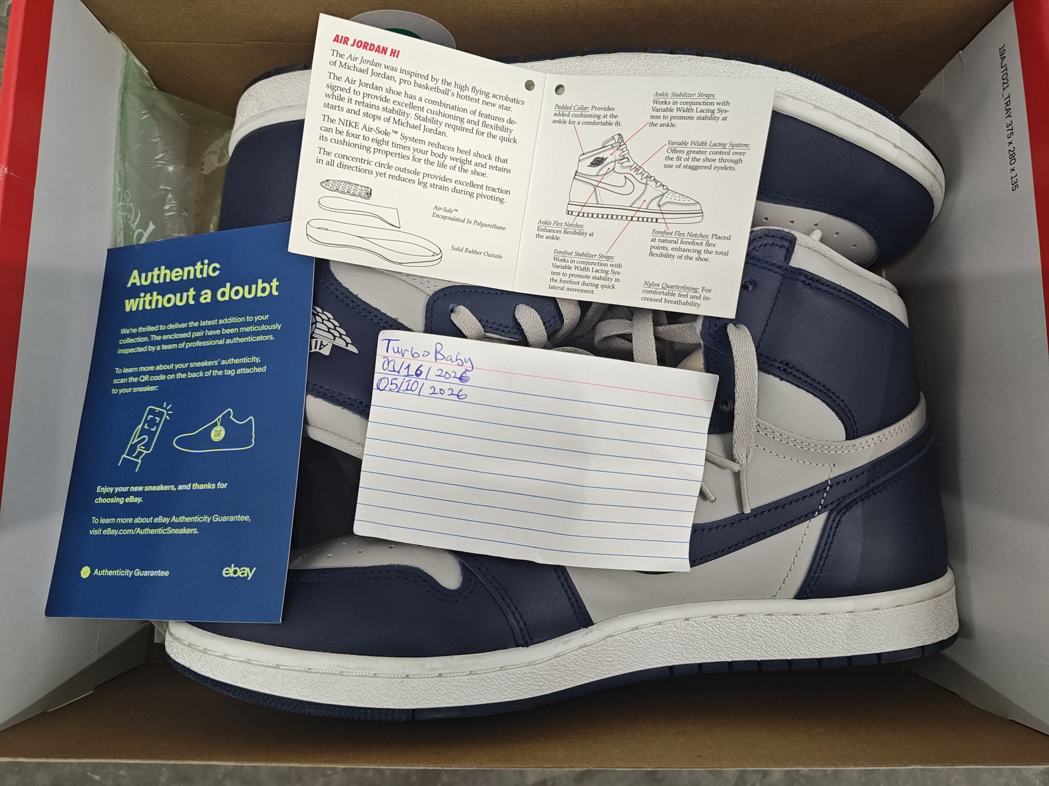 Jordan Brand Jordan 1 85 HI Georgetown Size US 14 / EU 47 - 1 Thumbnail