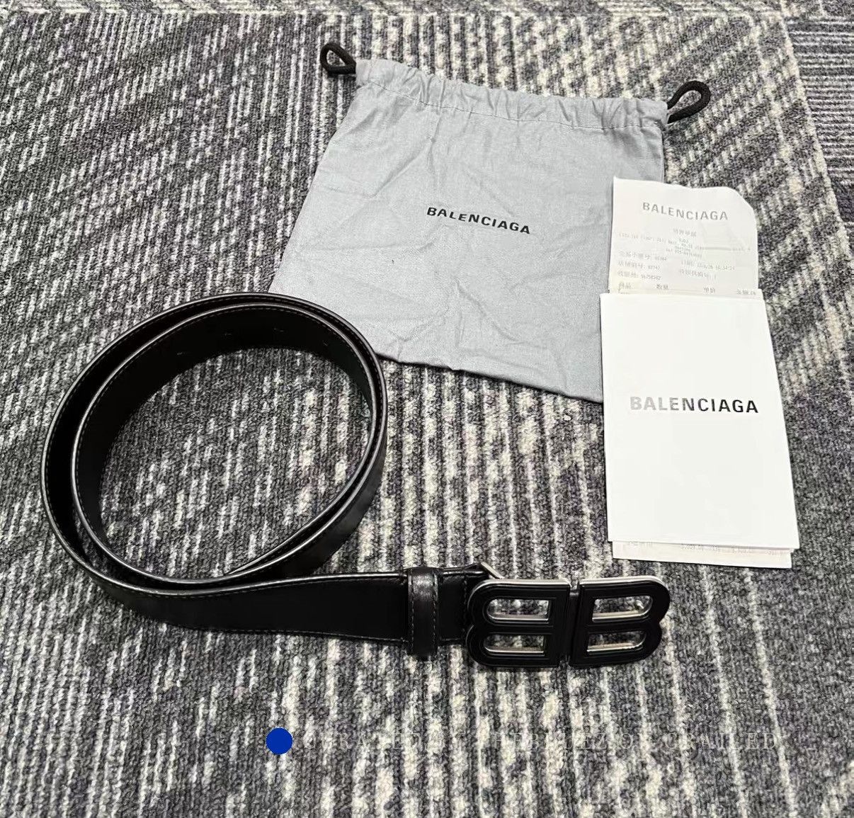 Balenciaga BB Logo Pin Buckle Leather Belt Size ONE SIZE - 1 Thumbnail