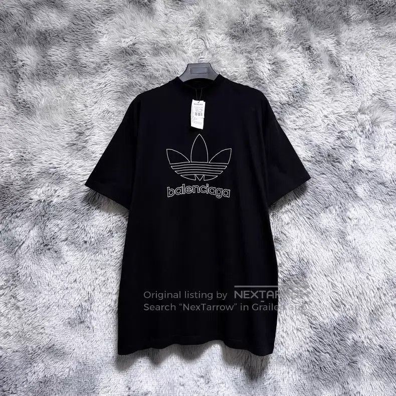 Balenciaga Balenciaga Brand logo letter embroidery round-neck short-s Size US M / EU 48-50 / 2 - 1 Thumbnail