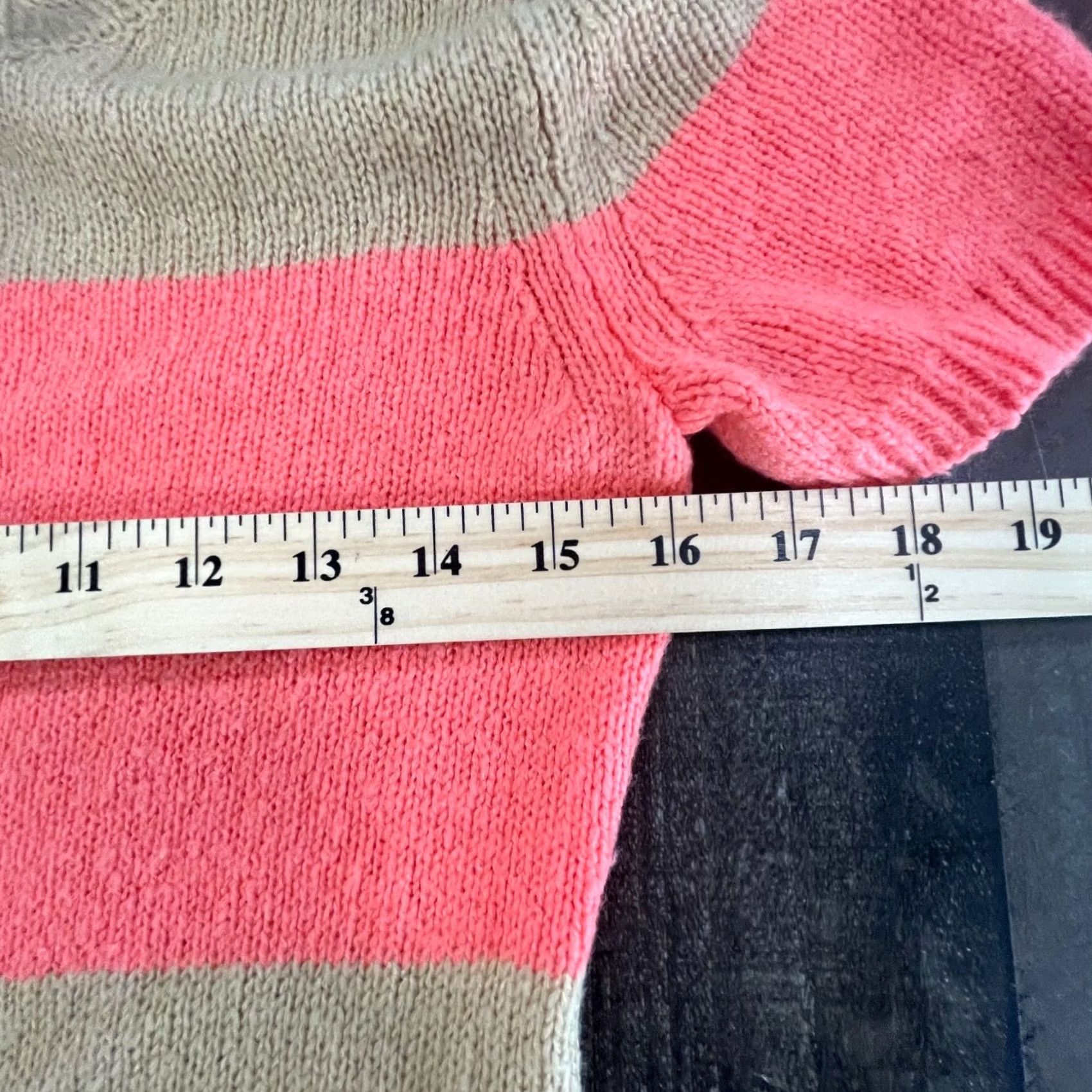 Gap Gap Womens Small Pink Band Stripe Round Neck Short Sleeve Sweater Knit Size S / US 4 / IT 40 - 5 Thumbnail