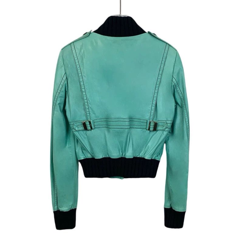 Gucci Gucci Size OS Green cotton single-breasted leather jacket s Size US XS / EU 42 / 0 - 2 Thumbnail