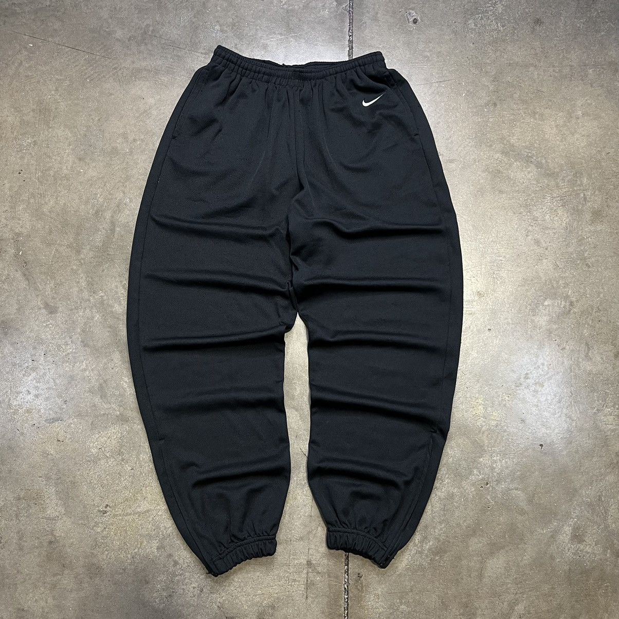 Nike × Vintage Vintage Y2K Nike Mini Swoosh Windbreaker Drill Sweatpants Size US 30 / EU 46 - 1 Thumbnail