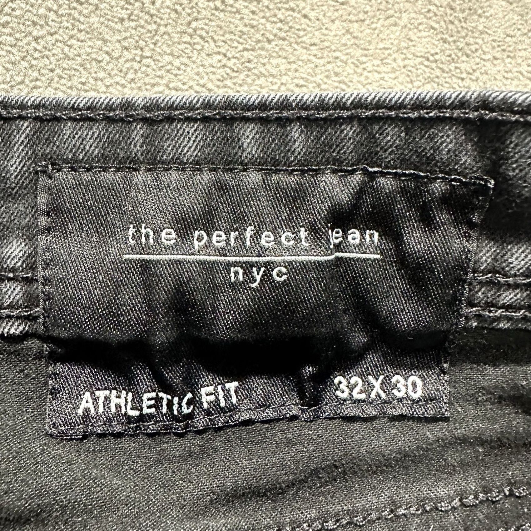 Denime the perfect jean NYC Jeans Mens 32x30 Black Stretch Denim Athletic Fit Jeans Size US 32 / EU 48 - 3 Thumbnail