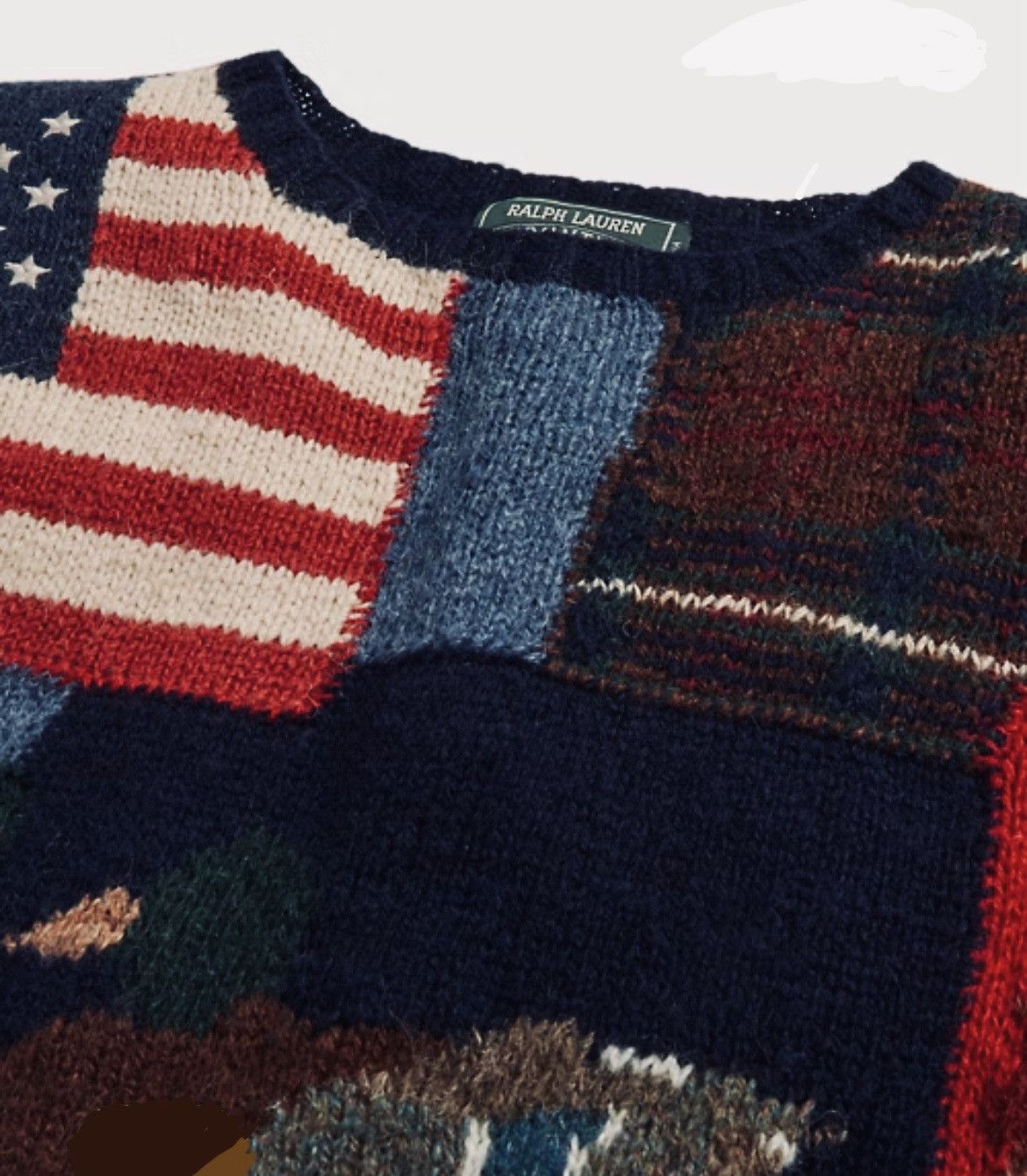 Polo Ralph Lauren × Ralph Lauren 🔥RARE Polo RL Country Patchwork Sweater Size US M / EU 48-50 / 2 - 3 Thumbnail