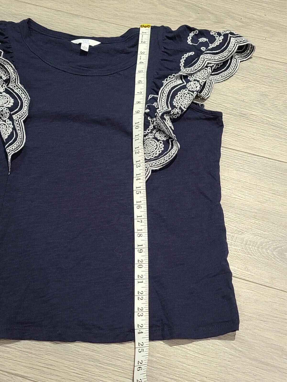 Designer Womens Tops Lot Large Embroidered Bell Sleeves Flutter Size L / US 10 / IT 46 - 9 Thumbnail