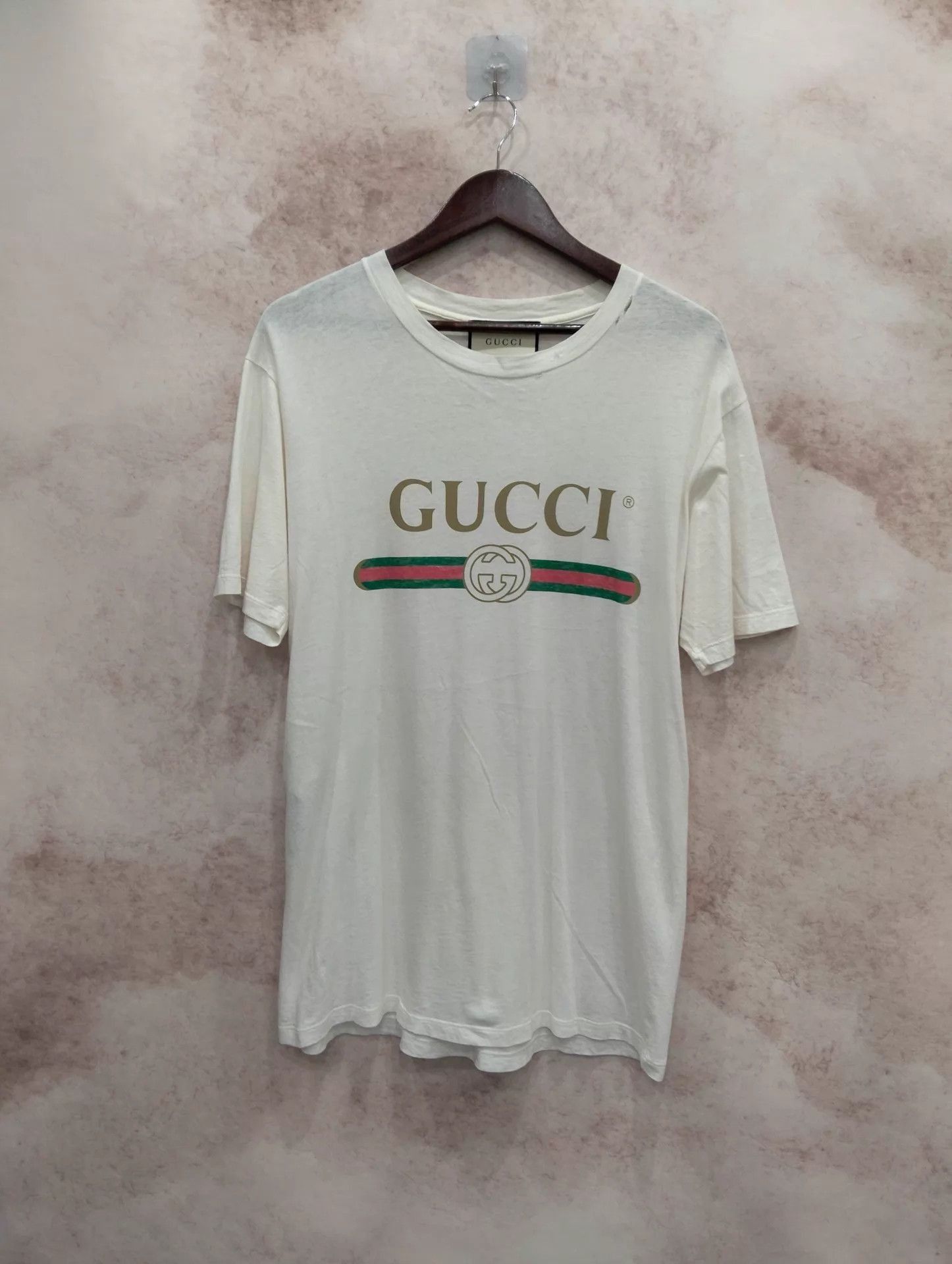 Gucci White Short Sleeve Logo Print T-Shirt Size US XS / EU 42 / 0 - 1 Thumbnail