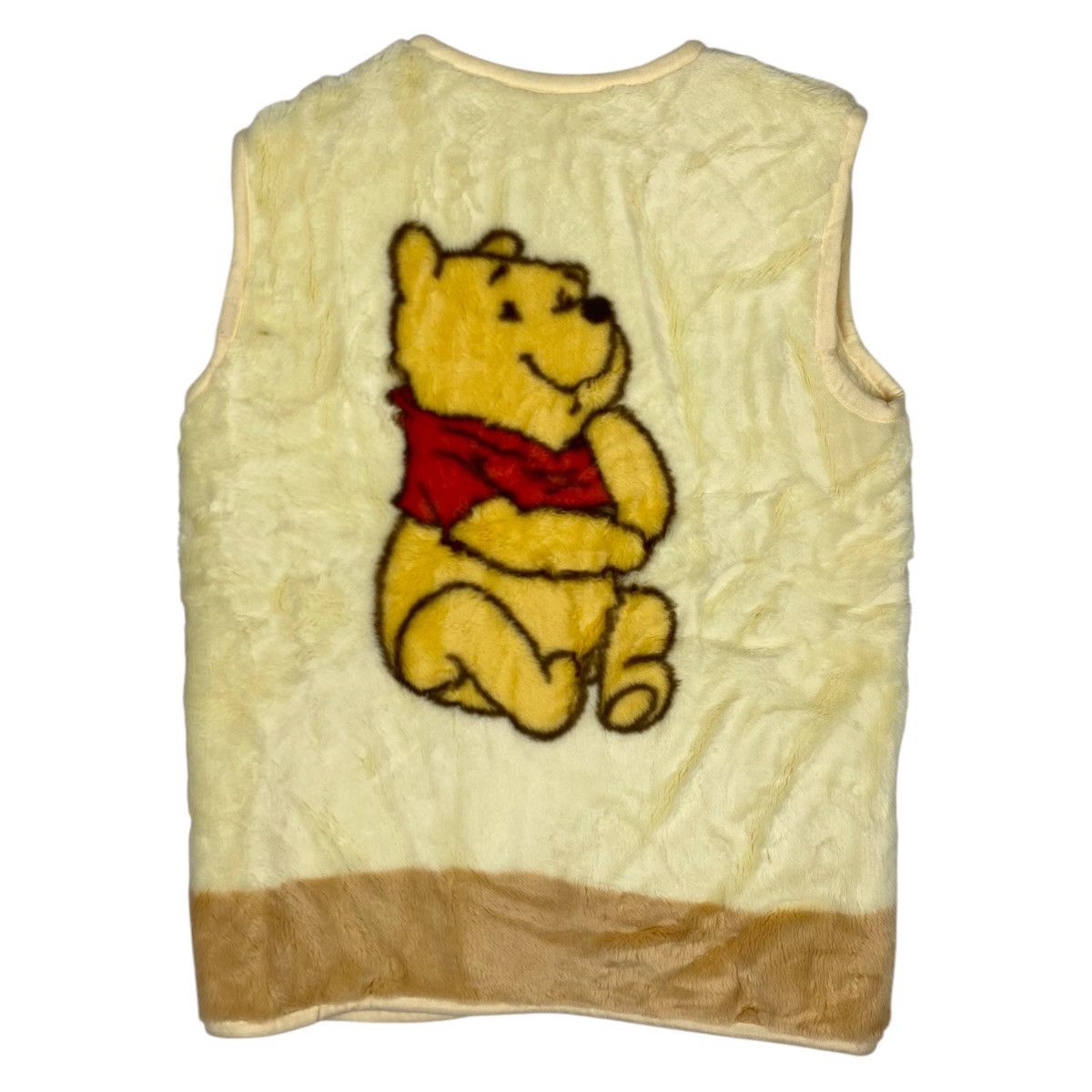 Disney × Vintage Vintage THE POOH CARTOON DISNEY BIG LOGO FLEECE ZIPPER VEST Size US S / EU 44-46 / 1 - 7 Thumbnail
