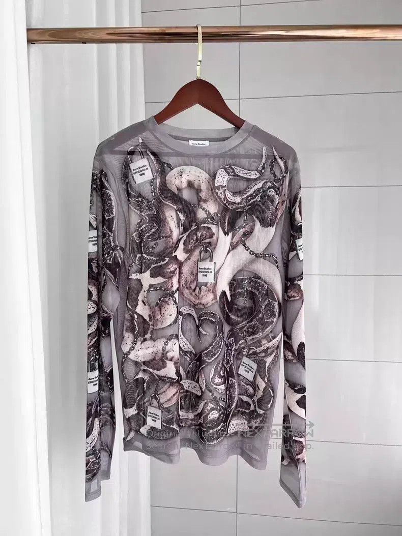 Acne Studios Acne Studios Long sleeve printed top Size US M / EU 48-50 / 2 - 1 Thumbnail