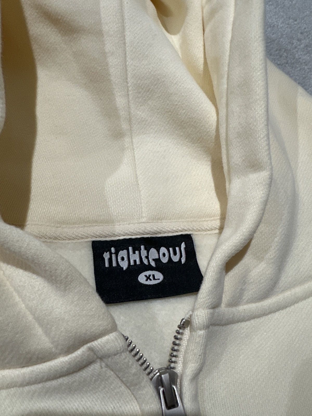 Other Righteous Jesus Cream Zipup Hoodie Size US XL / EU 56 / 4 - 3 Thumbnail