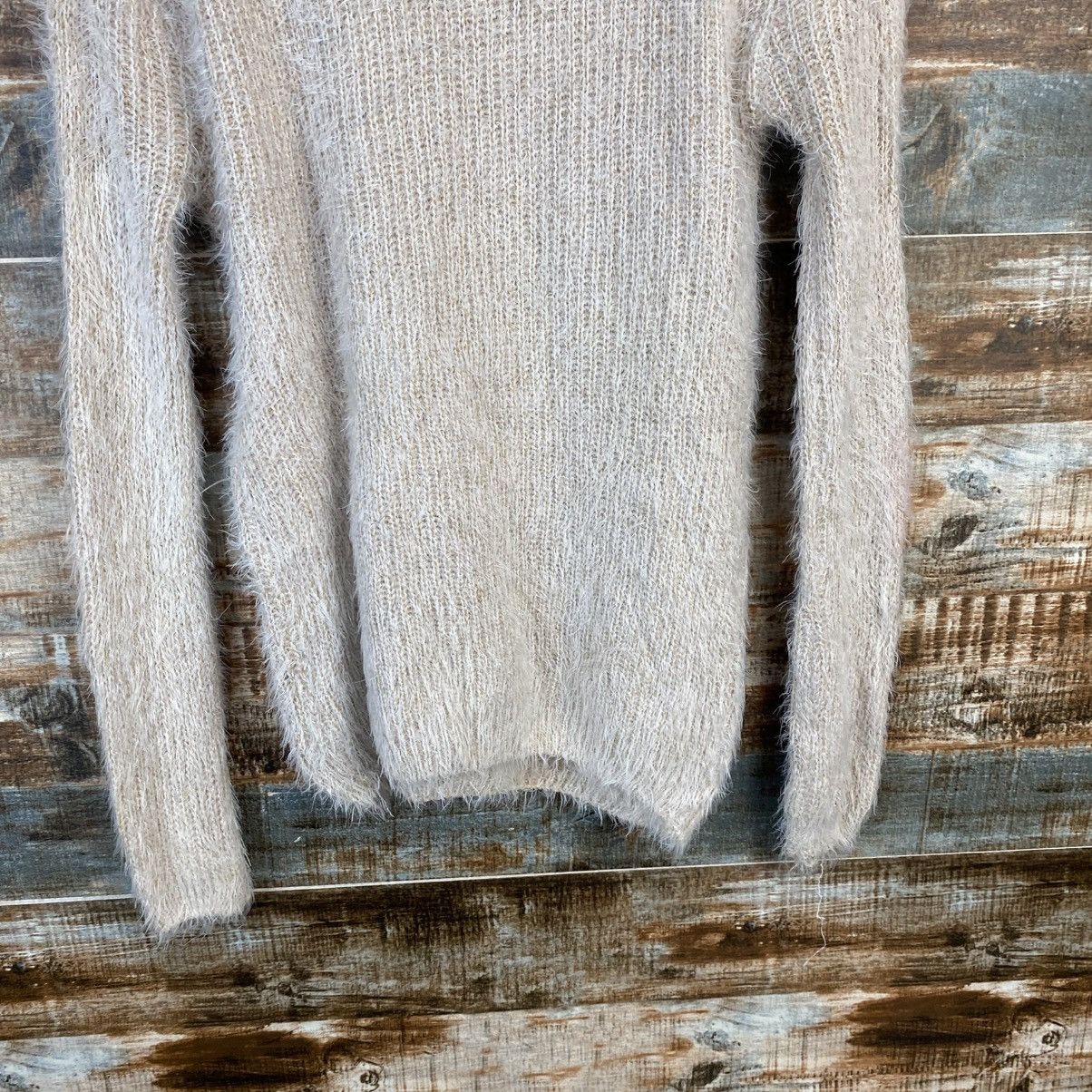 Homespun Knitwear DL Japan Vintage fur shaggy Beige Knitwear #C1090 Size S / US 4 / IT 40 - 13 Thumbnail
