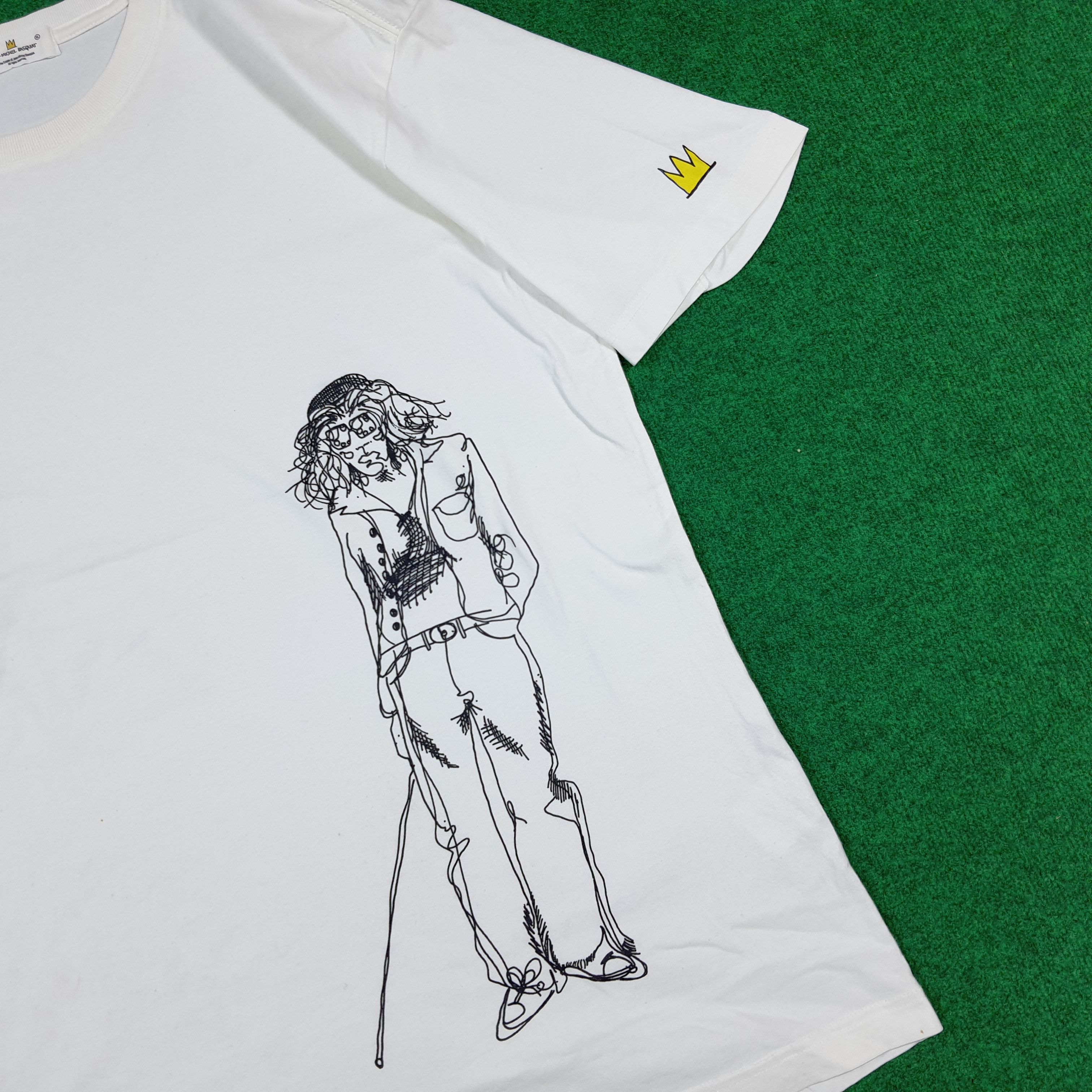 Jean-Michel Basquiat Vintage Jean Michel Basquiat Streetwear Graphic Tee C301N9 Size US L / EU 52-54 / 3 - 2 Thumbnail