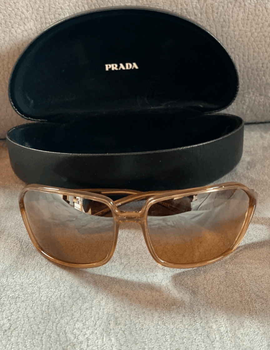 Prada PRADA Sunglasses SPR 04E Sport Symbol Wrap Shield Mask RI875 Size ONE SIZE - 1 Thumbnail