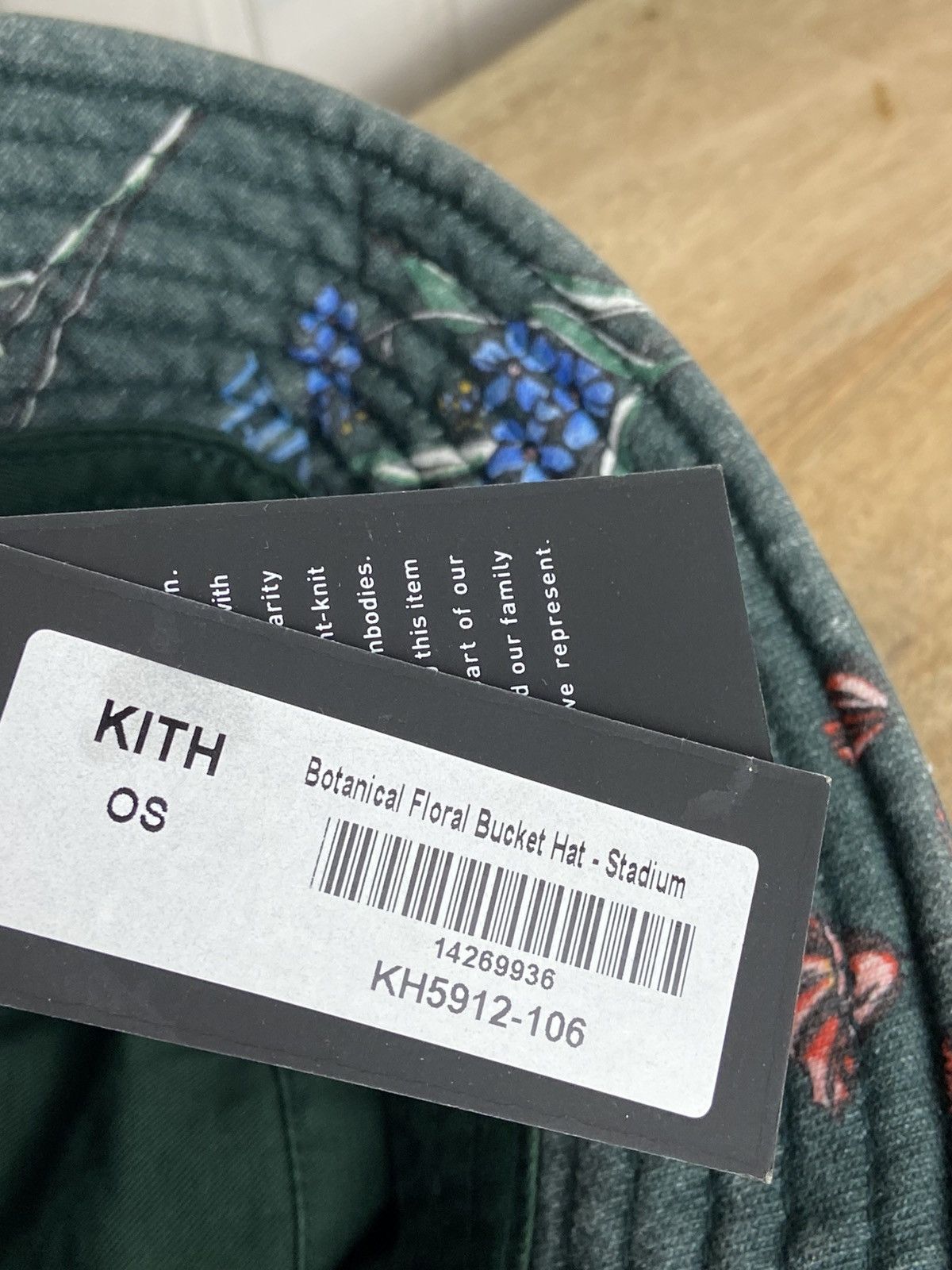 Kith New Kith Botanical Floral Bucket Hat Rare OS Green Size ONE SIZE - 6 Thumbnail