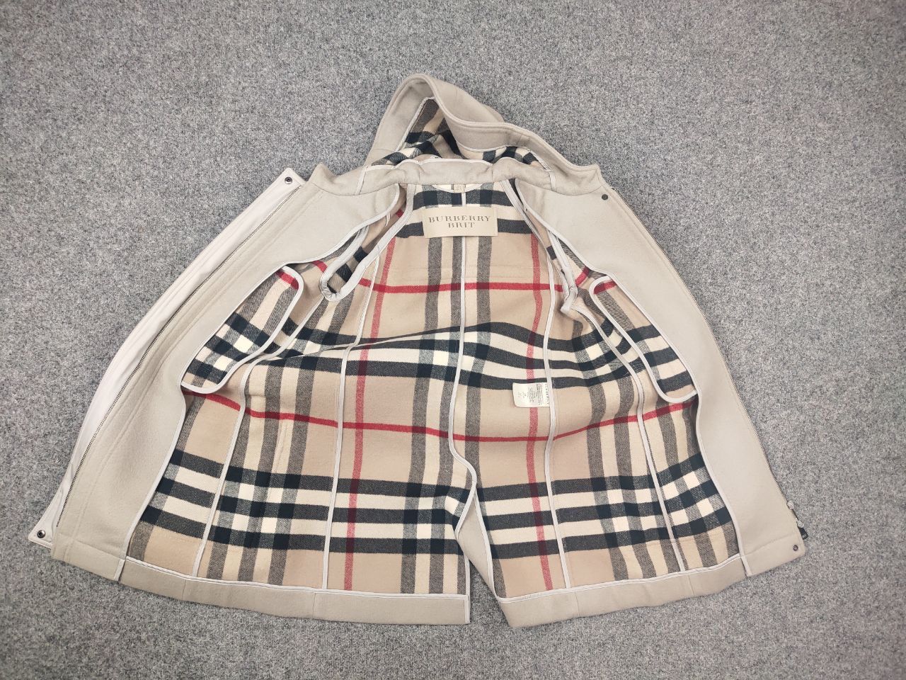 Burberry Burberry Brit Wool Camel Duffle Coat Jacket Nova Check Size S / US 4 / IT 40 - 19 Thumbnail