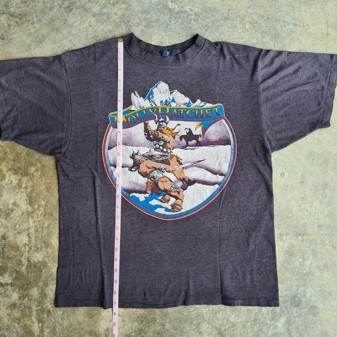 Band Tees × Vintage *RARE* VINTAGE 80s 1987 MOLLY HATCHET BAND TEE ROCK SHIRT Size US XL / EU 56 / 4 - 7 Thumbnail
