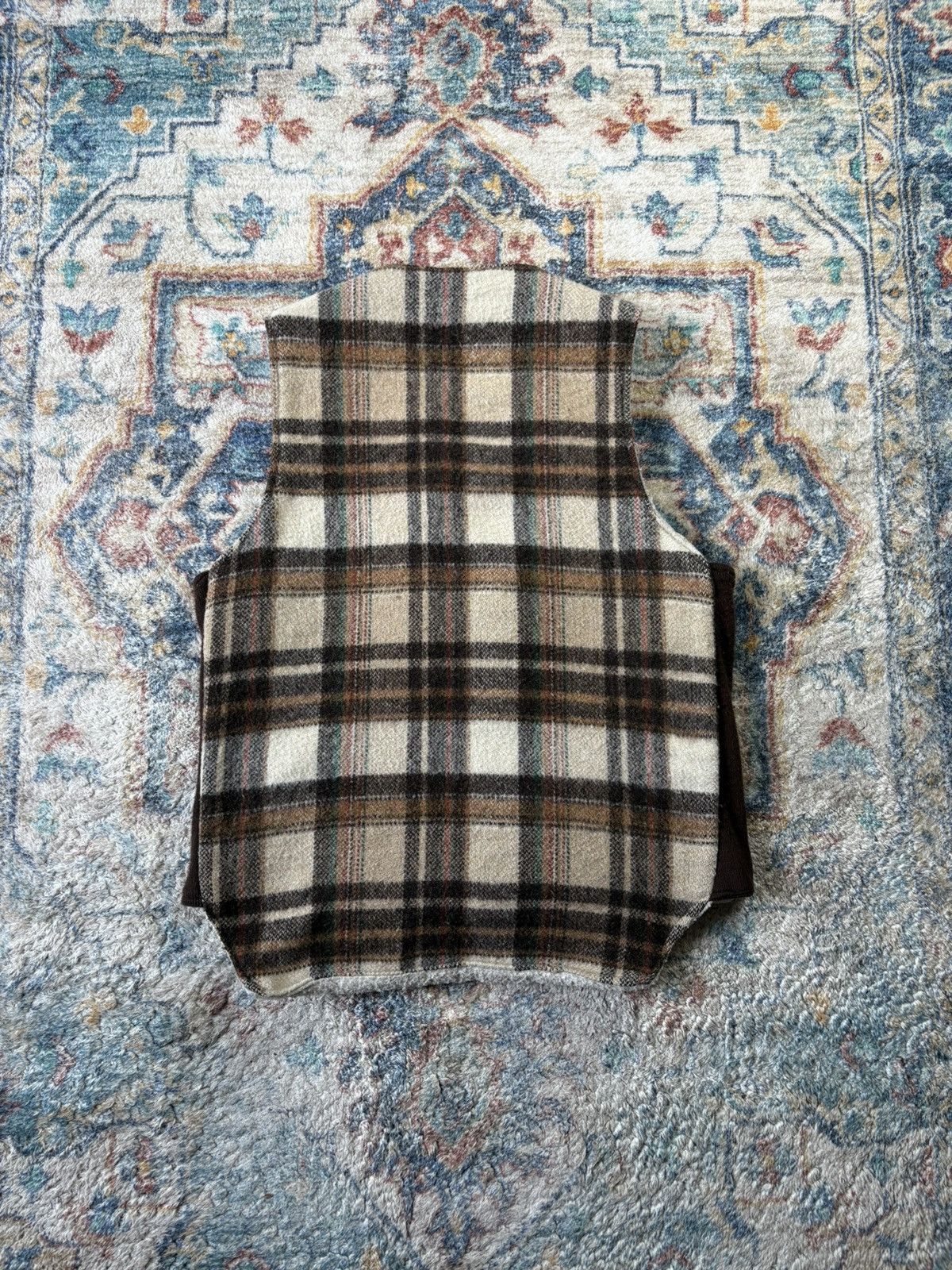 Vintage Vintage 70s Thermo-King Sherpa Lined Plaid Vest Large Size US L / EU 52-54 / 3 - 2 Thumbnail