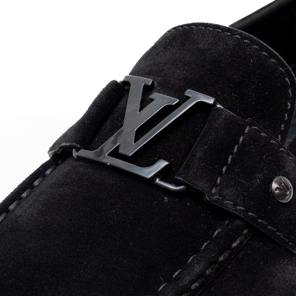 Louis Vuitton Louis Vuitton Monte Carlo Calf Leather Moccasins Blackus11.5 Size US 11.5 / EU 44-45 - 11 Thumbnail