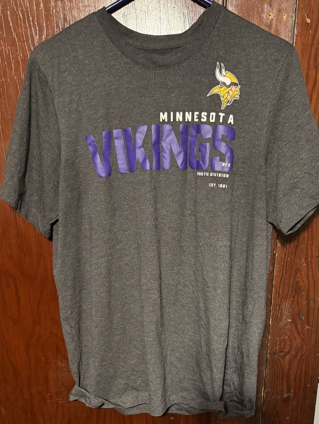 Nike Minnesota Vikings Nike Gray S/S T Shirt Men's Size L Size US L / EU 52-54 / 3 - 1 Thumbnail