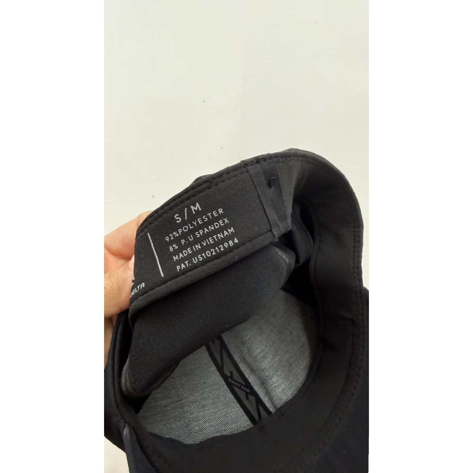 Vintage Flexfit Delta Hat Cap Fitted Black Mens S/M Seamless Performance Athletic Tech Size ONE SIZE - 5 Thumbnail