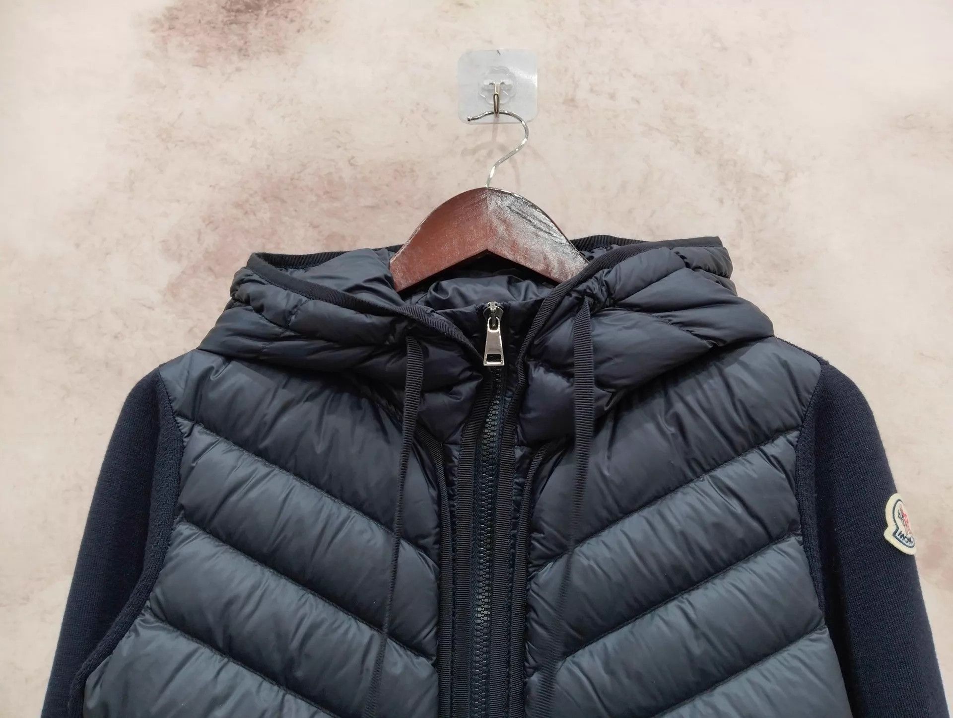 Moncler Moncler Women's Colorblock Knit Down Hooded Coat M 95New Size M / US 6-8 / IT 42-44 - 3 Thumbnail