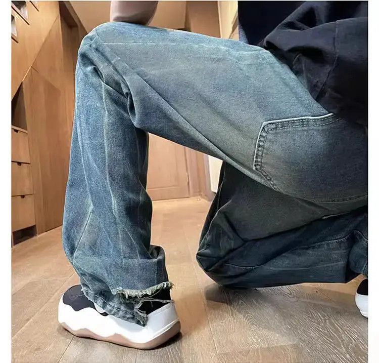 Japanese Brand Retro washed casual distressed jeans Size US 30 / EU 46 - 5 Thumbnail