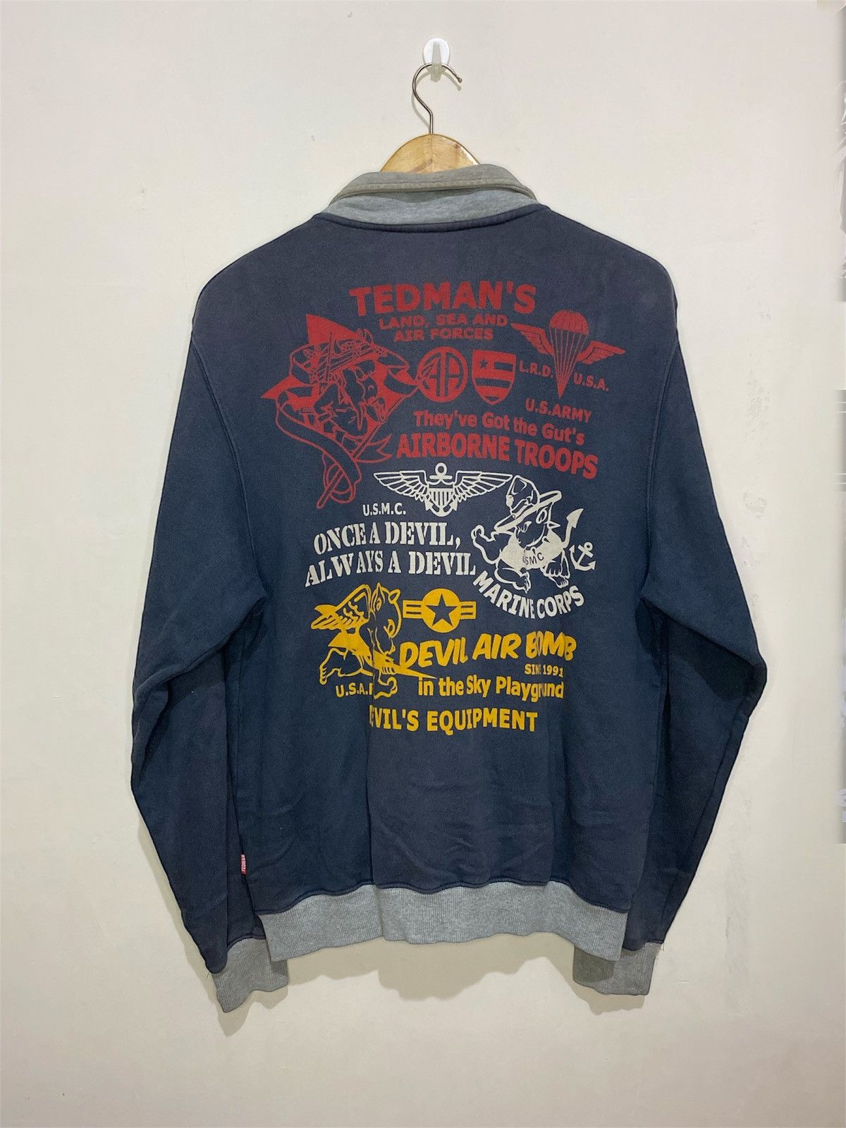 Vintage Vintage Ted Company Devil equipment army jacket Size US XL / EU 56 / 4 - 2 Thumbnail