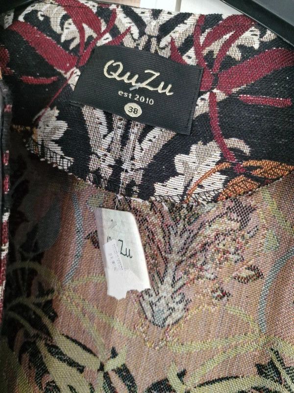 Other QuZu Jacquard Coat Cardigan Coat TapestryPatternBohoVintage Size M / US 6-8 / IT 42-44 - 7 Thumbnail