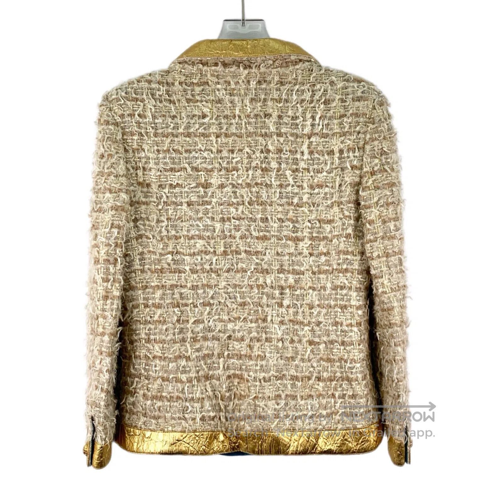 Chanel Chanel Light Brown Cotton Lapel Single-Breasted Long Sleev Size XS / US 0-2 / IT 36-38 - 2 Thumbnail