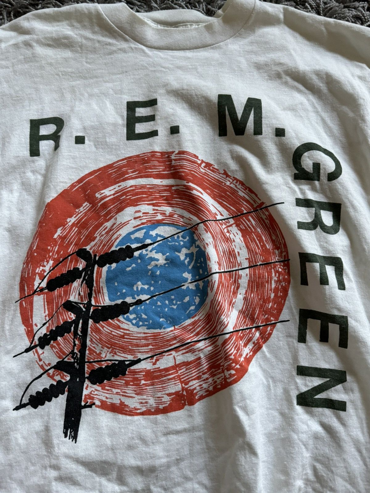 R.E.M. R.E.M. 1989 Green World Tour Tee Size US XL / EU 56 / 4 - 2 Thumbnail