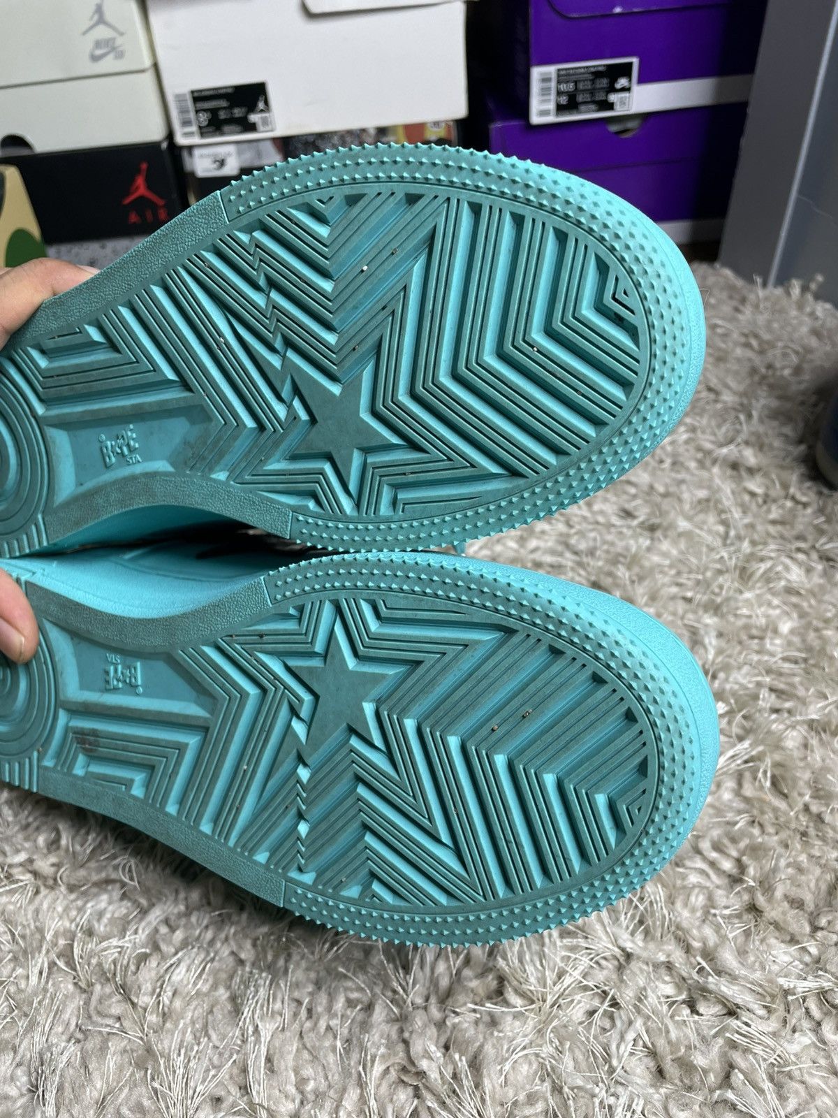 Bape Bapesta #1 M2 Blue/Turquoise Size US 9 / EU 42 - 10 Thumbnail