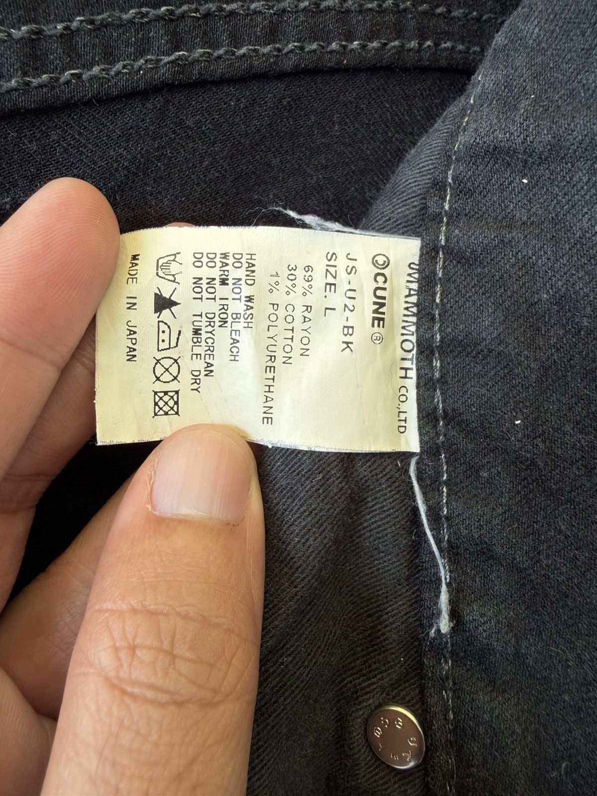 Japanese Brand DESIGNER CUNE Japanese Brand Rabbit Denim Strecth Jeans Size 33" - 8 Thumbnail