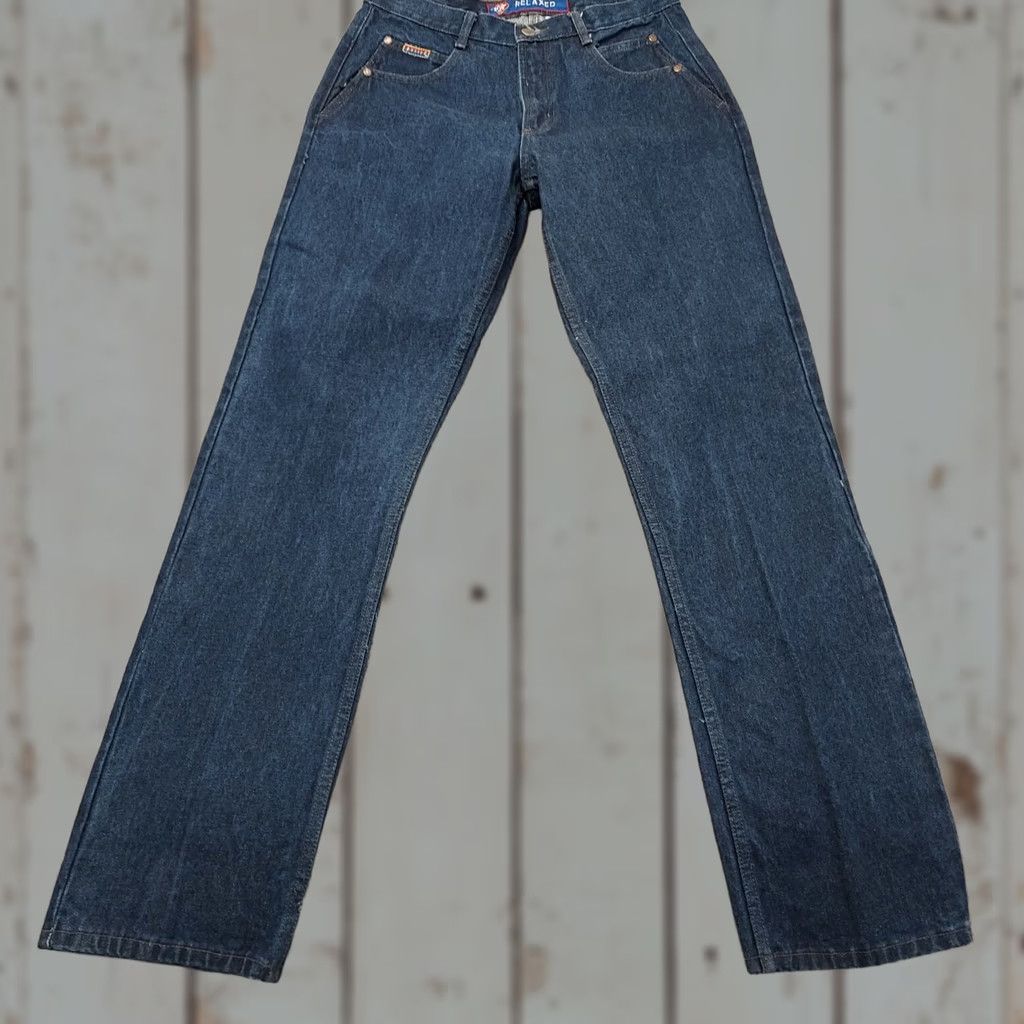 Vintage Posted Relaxed Vintage Blue Jeans 32x34 Mom High Waisted Cowgirl Western Womens Jeans Size 24" / US 00 / IT 34 - 1 Thumbnail